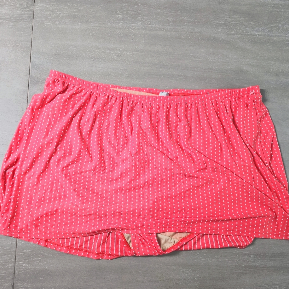 NWOT 24 Cacique Swim Textured Dot Slitted Swim Skirt